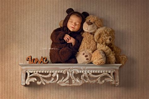 Fluffy Bear Set Newborn Knitted Teddy Set Photo Prop - Etsy