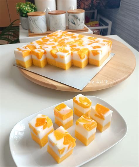 resipi puding mangga viral sedap makan sejuk sejuk