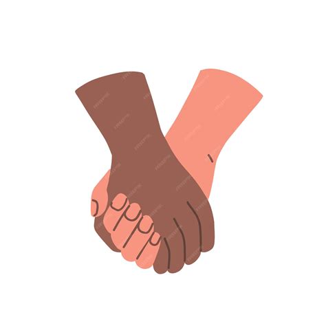 Premium Vector | Holding hands. Symbol of love and unity. Vector flat