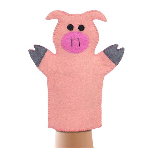 pig design hand puppets