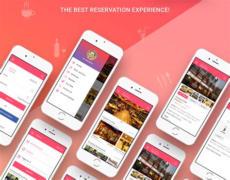 restaurant table booking behance