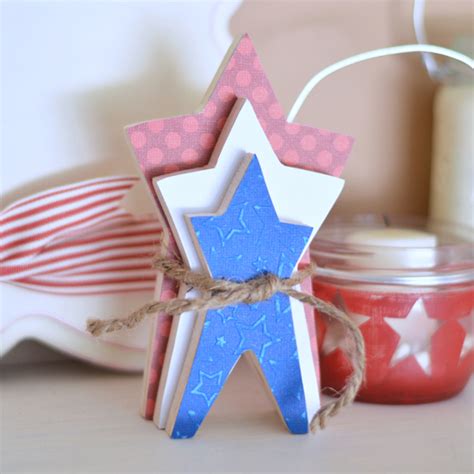 red white blue stacking stars  happy scraps