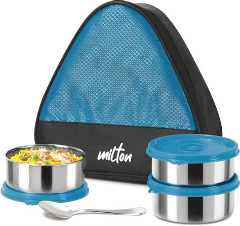 Buy Milton Hot Bite Stainless Steel Lunch Box, 2 Containers, 320 ml