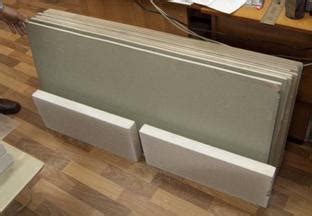 photograph  ten plaster sheets   background   foam