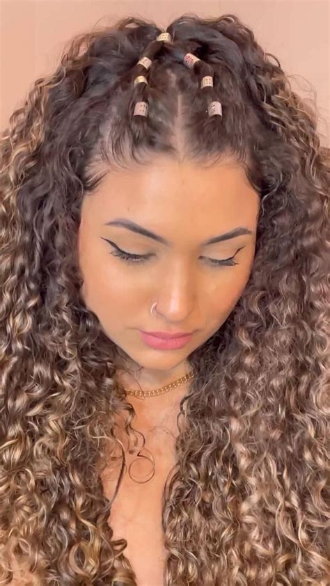 Penteados Com Borrachinha Cabelo Cacheado - 71 Penteados para Cabelo cacheado com Liguinha – Dicas de Cabelo