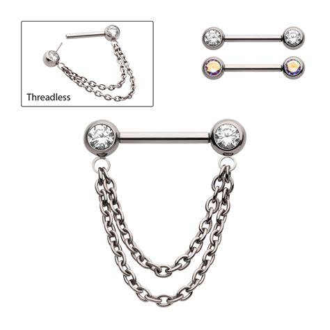 Nipple Barbells | Nipple Bars | Nipple Piercing Bars - Rebel Bod