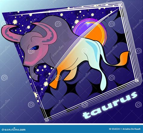 Astro taurus stock illustration. Illustration of zodiac - 554224