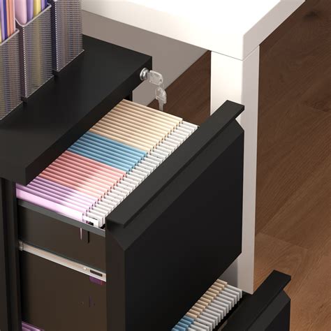 2 Drawer Mobile Filing Cabinet Lockable File Cabinet