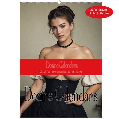 Saloon's Girls 2025 Calendar Naked Women Big Breasts by Desire