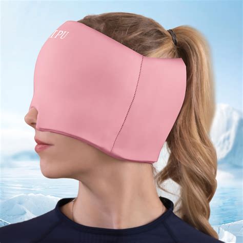Snapklik.com : Migraine Relief Cap, Soothing Headache Ice Pack, Cooling