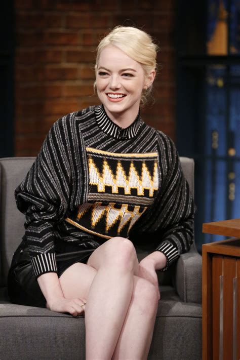 Emma Stone - Late Night With Seth Meyers in NYC 09/21/2017 • CelebMafia
