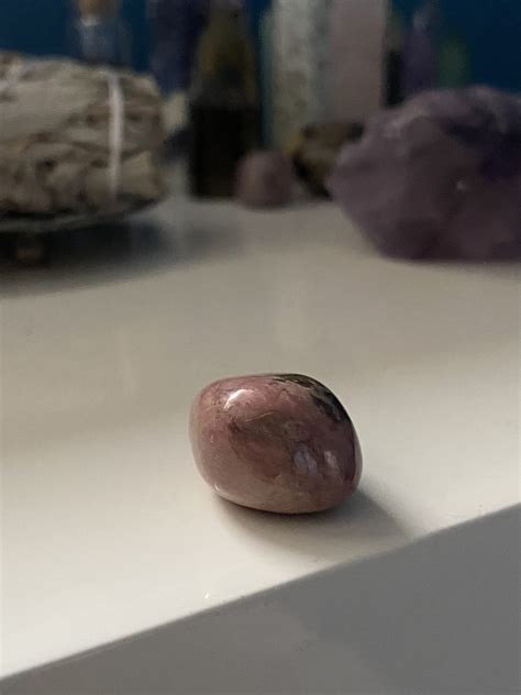 pink black rhodonite stone home