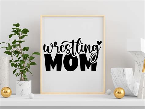 Wrestling Mom Svg Wrestler Mommy Svg File for Cricut - Etsy Canada