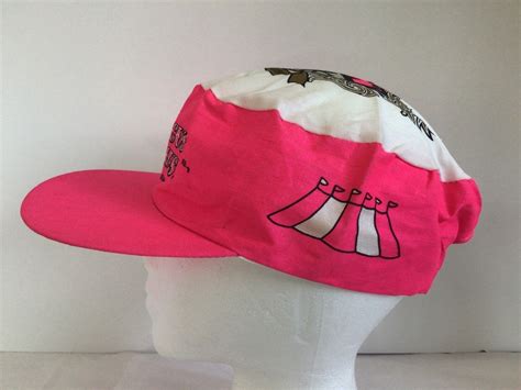 Vintage Circus Circus Baseball Cap Hat Neon Pink Snap… - Gem