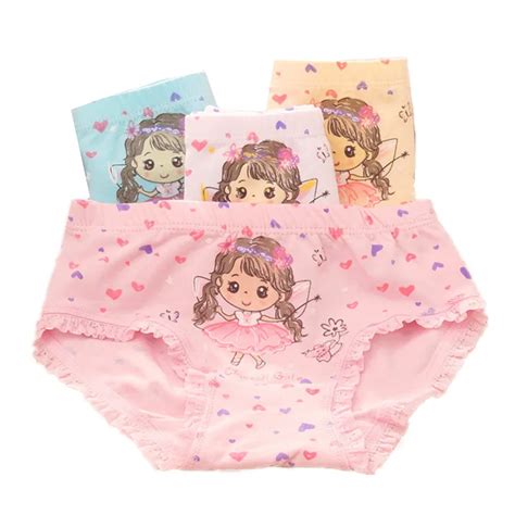 Kids panties girls knickers cartoon short children's underwear cotton ...
