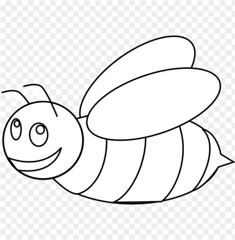 Bee Clipart Black And White - Bee Colori PNG Transparent With Clear ...