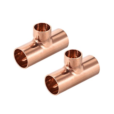 1/2-inch x 5/8-inch Copper Reducing Tee Copper Pressure Pipe Fitting