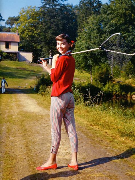 Lady Be Good: Audrey Hepburn photographed by Sam Shaw on the set...
