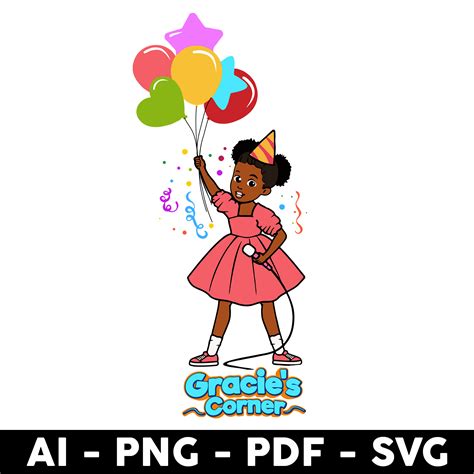 Gracie Corner Party Png, Girl Png, Gracie Corner Girl Png, G - Inspire