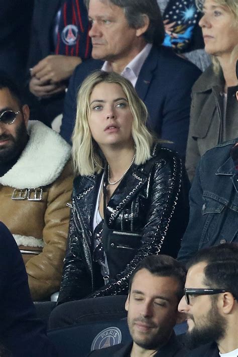 ASHLEY BENSON at PSG vs Rennes Soccer Match in Paris 09/26/2018