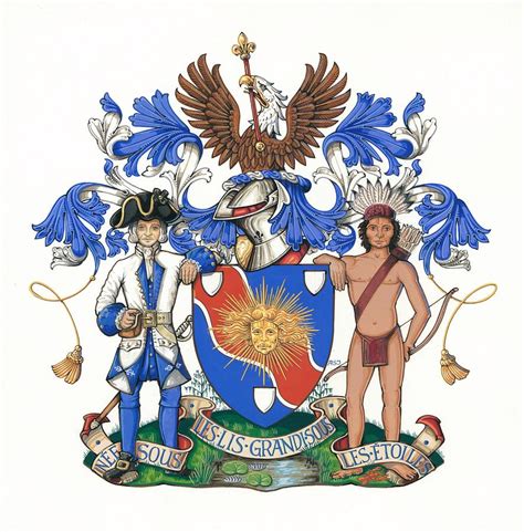 Arms of the Heraldry Society of Louisiana Painting by Andrew Stewart ...