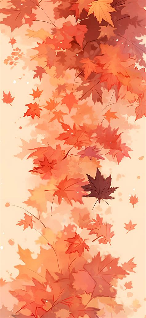 Download Autumn_ Leaves_ Watercolor_ Aesthetic.jpg Wallpaper ...