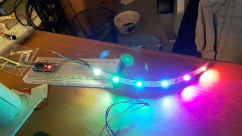 WS2812B RGB Colour LED Arduino nano - YouTube