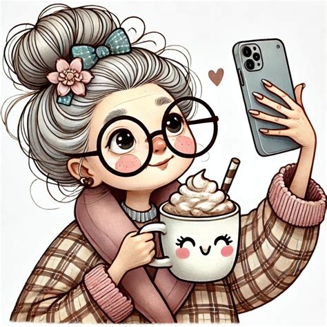 selfie time cute clipart whimsical clipart photography funny images