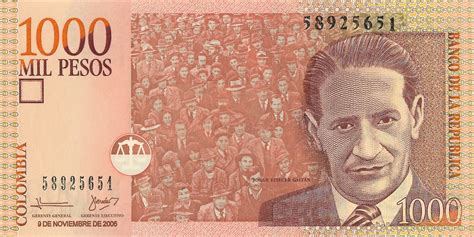 1000 Pesos - Colombie – Numista