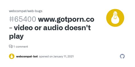 wwwgotporncom video  audio doesnt play issue