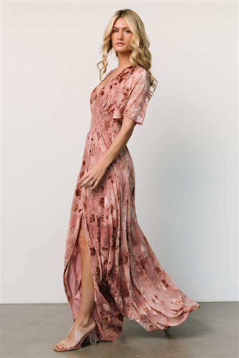 Veronica Velvet Maxi Dress | Blush | Baltic Born