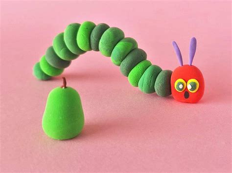 Clay Very Hungry Caterpillar Craft Project | FaveCrafts.com