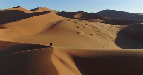 Time Lapse Of Wide Desert Landscape From Sunset To Night Transition ...