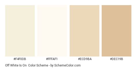 Off White Is On Color Scheme » White » SchemeColor.com