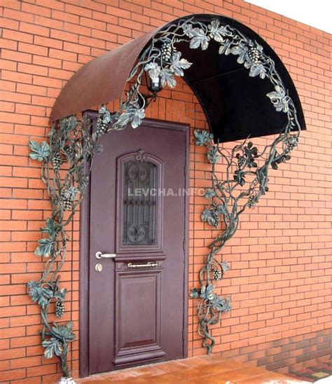 Кованый козырек лоза - Кузница "Левша"