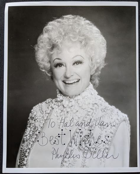 Lot - Phyllis Diller, Autographed Black & White Headshot