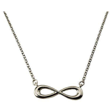 Tiffany and Co. Sterling Silver Infinity Necklace at 1stDibs