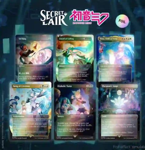 Hatsune Miku Digital Sensation Secret Lair EN Rainbow Foil MTG – Card