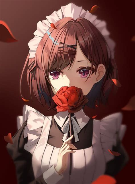 maid anime characters anime  roses kazari uiharu  waifu
