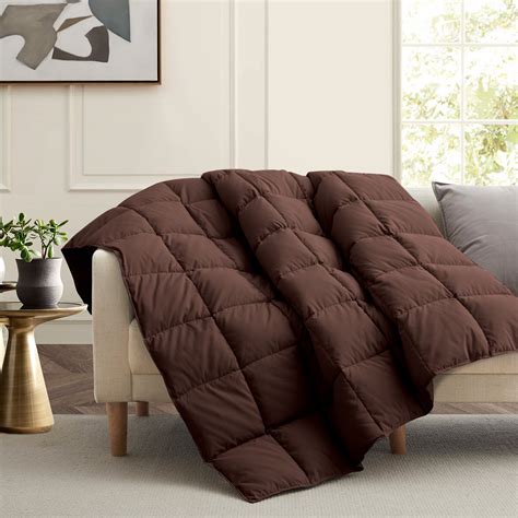 Unikome Weighted Throw Blankets for Couch, Soft Peach Skin Fabric Down