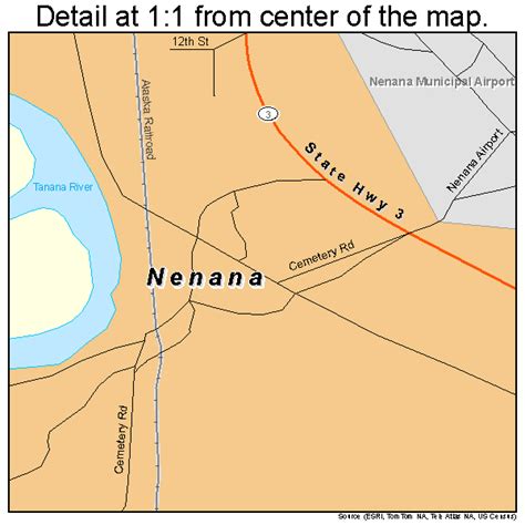 Nenana Alaska Street Map 0253050