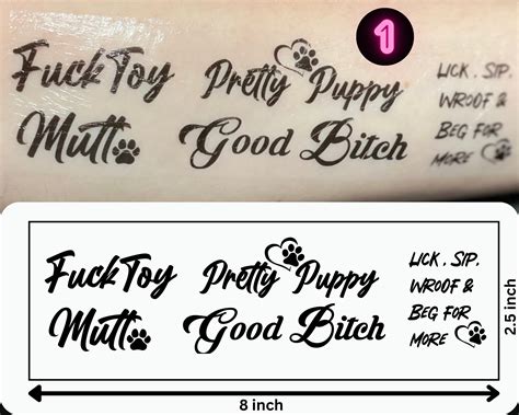 Pup Play Tattoos Bdsm Tattoos Good Girl Good Boy Puppy Pet Play Pretty
