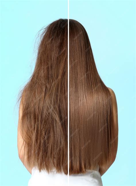 Cabelo Fedido Depois De Lavado - Mulher antes e depois de lavar o cabelo com shampoo hidratante na ...