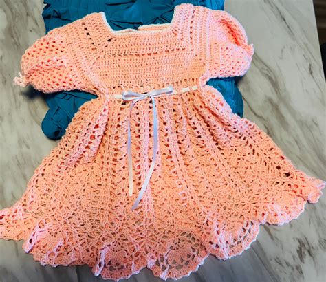 Handmade Toddler Girl Crochet Dress Elegant Special Occasion Outfit - Etsy