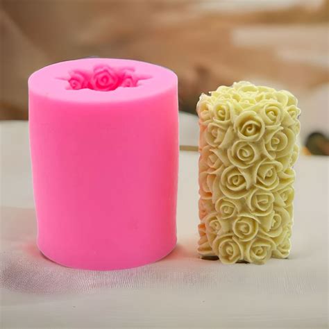 Rose Cylinder Silicone Candle Mold – Donagh Bees