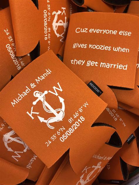 Neoprene Koozies - Koozies | Personalized Wedding Koozies, Custom