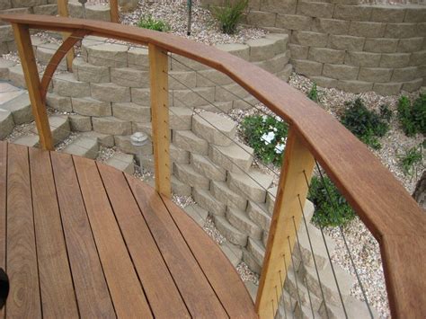 Curved Wood Deck Railing | Railing Design