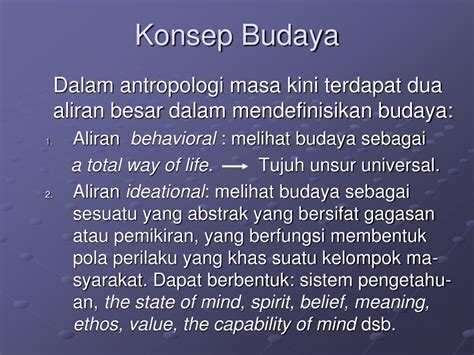 konsep budaya  antropologi powerpoint