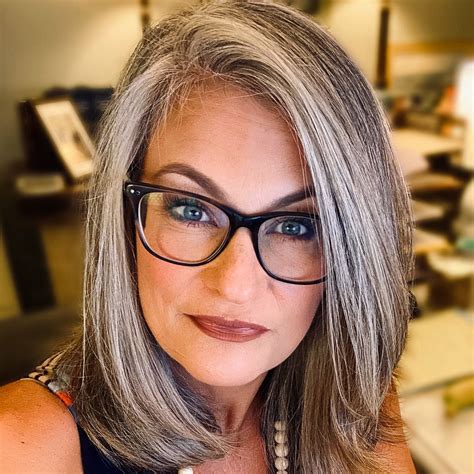 Pin by From my porch swing on My silver journey | Medium hair styles ...