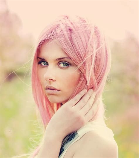 teen girl  pink hair
